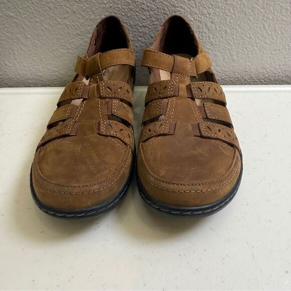 Clarks Cora River Size 8 Shoes Leather Sole Closed Toe Memory Foam Walk Womens - Picture 5 of 9
